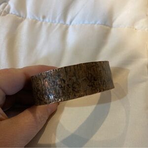 Ladies Hammered Copper Cuff Bracelet
